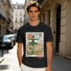 Howl's Moving Castle Stamp Graphic Olive T-Shirt