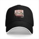 Black baseball cap with cute ramen cat graphic design