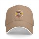 Black Baseball Cap with Anime Character Eating Ramen Graphic
