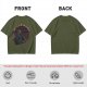 Olive T-Shirt With Dutch & Dillon Arm Wrestling Neon Graphic