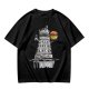 Olive t-shirt with Dalek holding burger and 'It's Dalektable' print