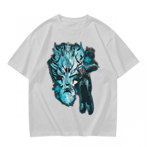 Olive Green T-Shirt With Alien Warrior Graphic Print