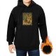 Black Hoodie With Vintage Hyrule Kart Themed Graphic Print