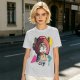 Olive T-shirt with Crying Tony Tony Chopper Graphic Print