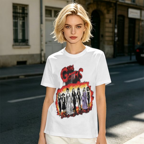 Olive T-Shirt Featuring The Goths Gothic Women Art Print
