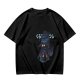 Olive T-Shirt With Dark Wizard Illustration And Japanese Text