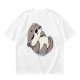 Olive Green T-Shirt with Cute Sleeping Otter Graphic