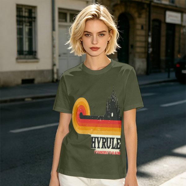 Hyrule Retro Castle Graphic T-Shirt For Fans