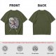Olive T-shirt with One Piece Gear 5 Luffy Graphic Print