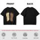 Olive T-Shirt With Surprised Light And Sad Burnt Bread Slices Graphic