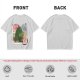 Olive T-Shirt with Totoro Cherry Blossom Stamp Art Print