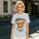 Olive T-Shirt With Pizza Slice 'Trapped In A Love Triangle' Print