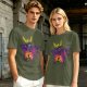 Olive T-Shirt Featuring Spyro The Dragon With Castle Galaxy Artwork