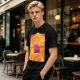 One Piece Straw Hat Crew Sunset Pirate Ship Graphic T-Shirt