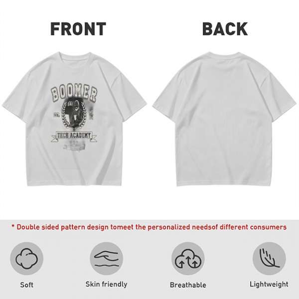 Olive Graphic T-Shirt With Boomer Tech Academy Print