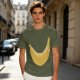 Olive Green T-Shirt With Large Banana Peel Graphic Print