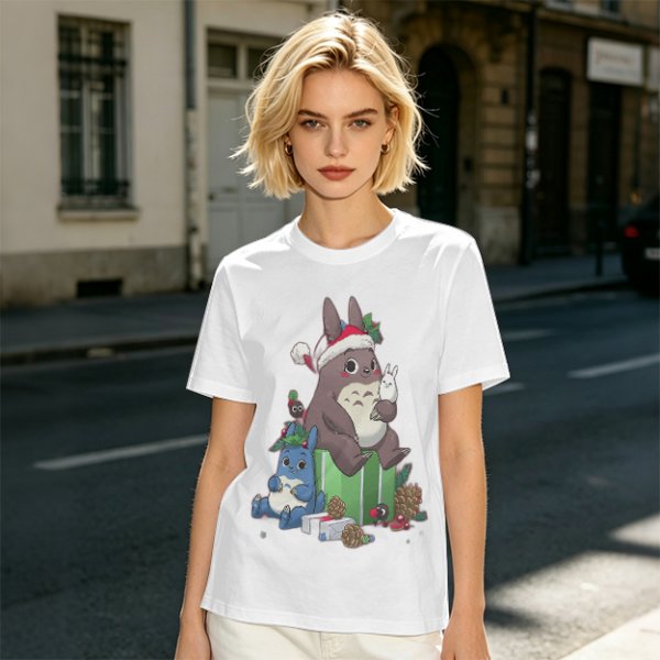 Christmas Totoro and Friends Graphic Tee