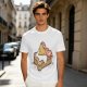 Olive T-Shirt With Cute Lazy Egg On Toast And Bacon Print