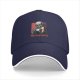 Black baseball cap with skeleton drinking coffee must drink coffee print