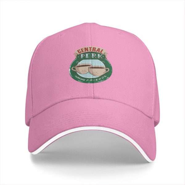 Black baseball cap with Central Perk coffee shop logo