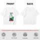 Olive green graphic tee with alien painting 'First the Earth Then Uranus'