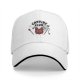 Black baseball cap with devil cat Campfire Club graphic