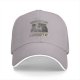 Black baseball cap with 'First Three Murder' and graduation penguins graphic
