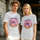 Olive green t-shirt with sad donut graphic and 'I'M A WEIRD' text