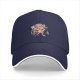 Black Baseball Cap with Anime Character DJ Print