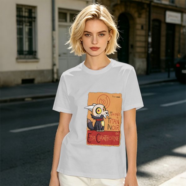 Olive Green T-Shirt with King from The Owl House Titan Noir Print