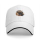 Black Baseball Cap With Goat Coffee Logo Design
