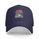 Black Baseball Cap With Studio Ghibli Inspired Anime Art Print