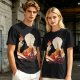 Anime Fire Bender Silhouette Graphic T-Shirt
