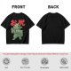 Olive T-Shirt With Cute Dinosaur Holding Its Own Butt Japanese Print