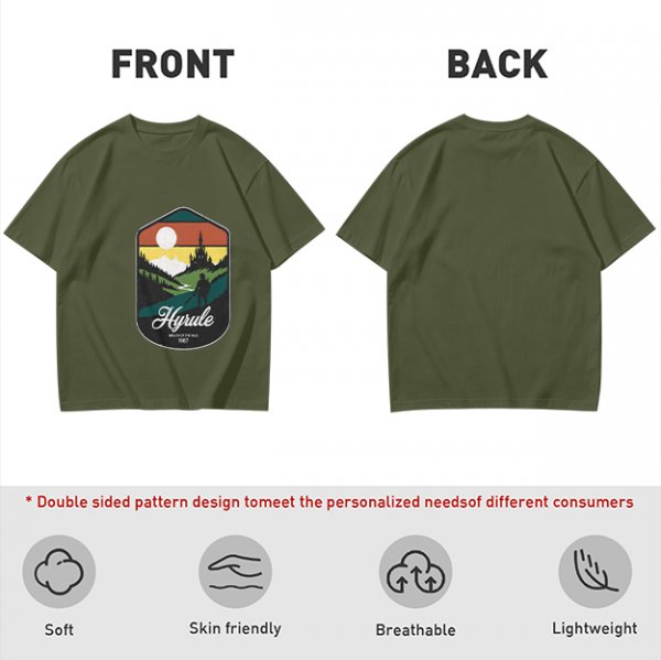 Hyrule Landscape Graphic Tee For Fans Of The Legend Of Zelda