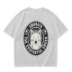 Olive t-shirt with 'Embrace the Existential Dread' screaming cat graphic