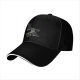 Black baseball cap with a green frog bench pressing weight design