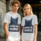 Olive t-shirt featuring Toothless the dragon judging you silently