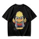 Olive T-shirt with Cool Stylized Duck Graphic Print
