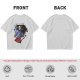 Olive T-Shirt With Skeletor Rock Guitarist Graphic Print