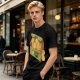 Olive T-Shirt With Cappy Nuggets Cartoon Print