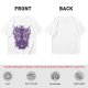 Olive T-Shirt with Celestial Cat Moth and Mystical Hands Print