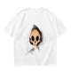 Olive T-shirt with Cute Grim Reaper Skull Graphic
