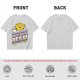 Olive graphic t-shirt with 'Someday We'll All Be Dead!' star and rainbow print