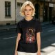 Olive Anime Graphic T-Shirt With Straw Hat Character Design