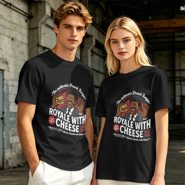 Royale With Cheese French Burger Graphic T-Shirt