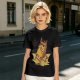 Olive T-Shirt With Cool Cat Lounging On Beach Chair Holding Drink