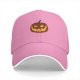 Black baseball cap with jack-o'-lantern featuring Calcifer design