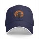 Black Baseball Cap With Cute Black Cat In Autumn Leaves Print