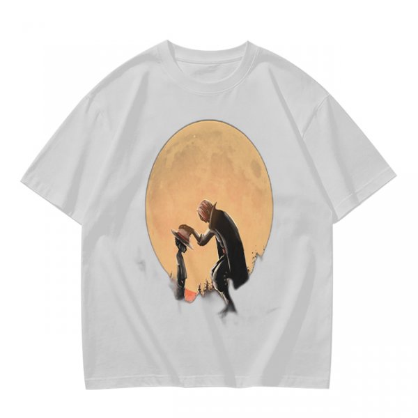 Olive T-Shirt With Moonlit Cowboy Silhouette Graphic
